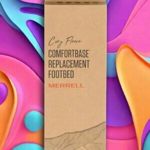 NEW WOMEN'S MERRELL FOOTBED SET KINETIC COMFORT BASE COZY FLEECE INSOLES INSERTS